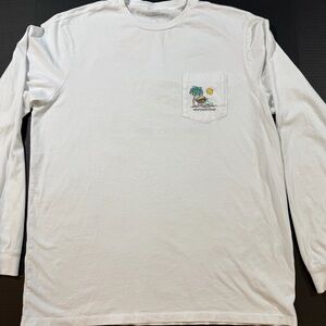 Vineyard Vines White Long Sleeve - “Suns Out Buns Out” Graphic Tee